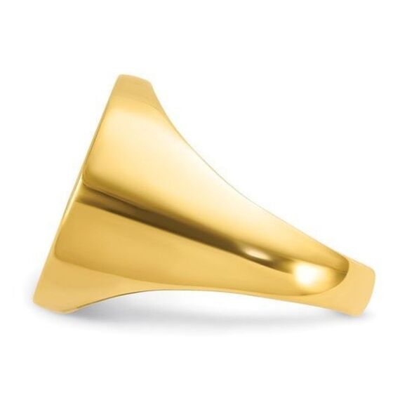 14k Gold Men’s Signet Ring - Picture 3 of 6